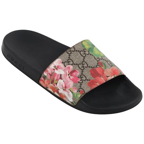 gucci floral slides shoebox for sale|Gucci gg blooms slides.